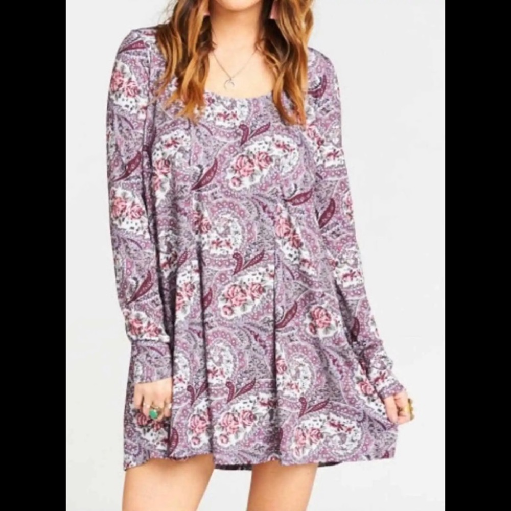 New Show Me Your Mumu Sloane‎ mini dress tea time xs.